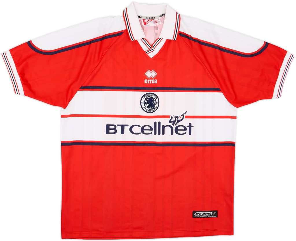 2000-01 Middlesbrough Home Shirt Karembeu #8 - 10/10 - (XL)