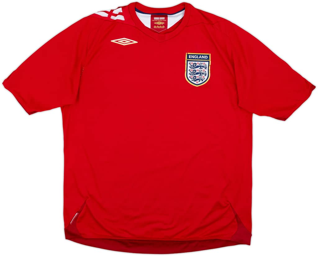 2006-08 England Away Shirt - 5/10 - (XL)