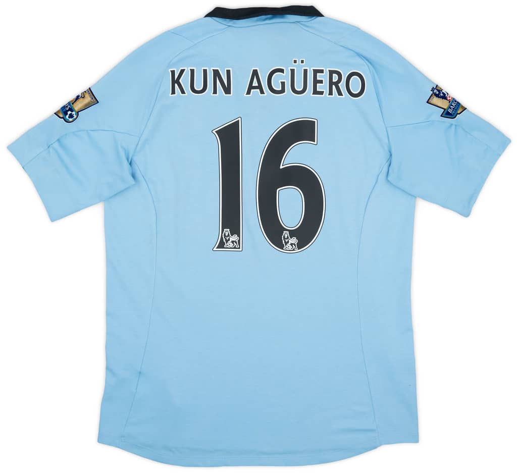 2012-13 Manchester City Home Shirt Kun Aguero #16 - 8/10 - (M)