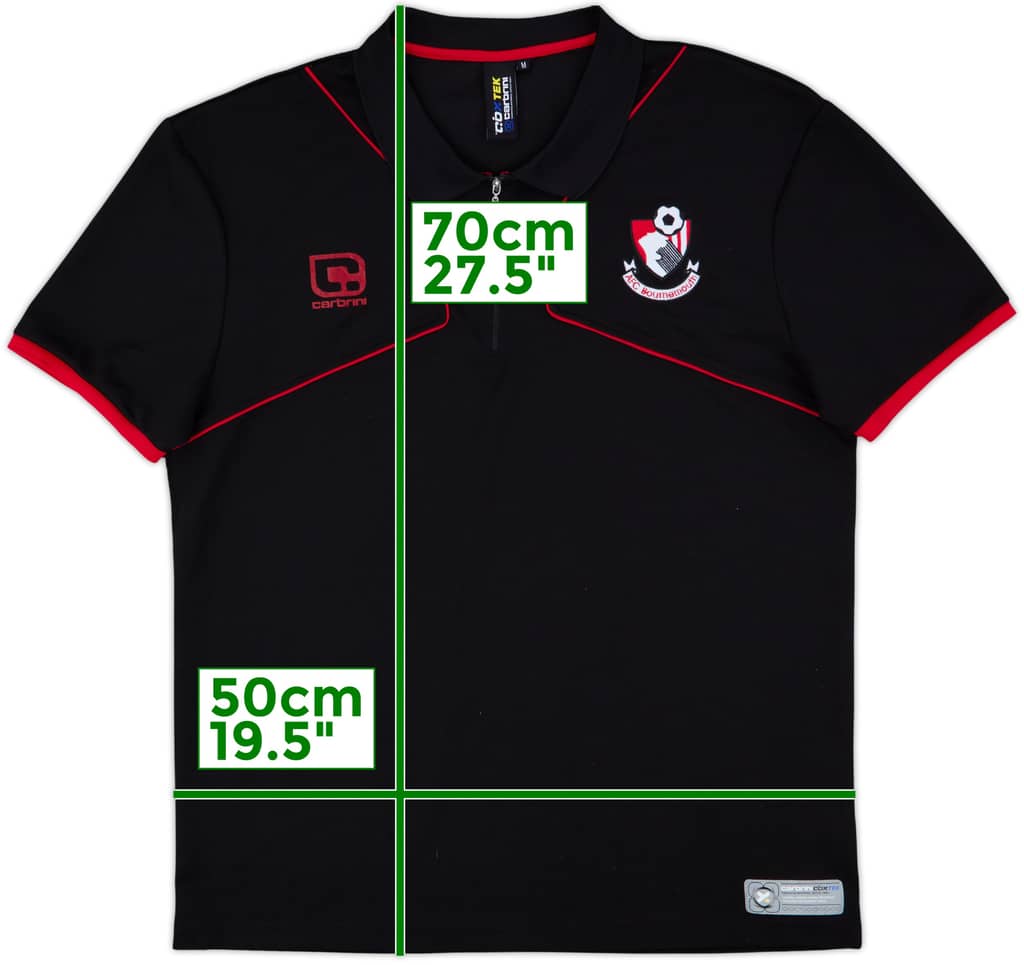 2008-09 Bournemouth Carbrini 1/4 Zip Training Shirt - 7/10 - (M)