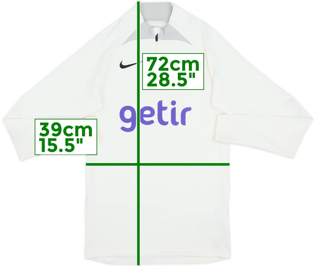 2022-23 Tottenham Nike 1/4 Zip Training Top - 6/10 - (XS)