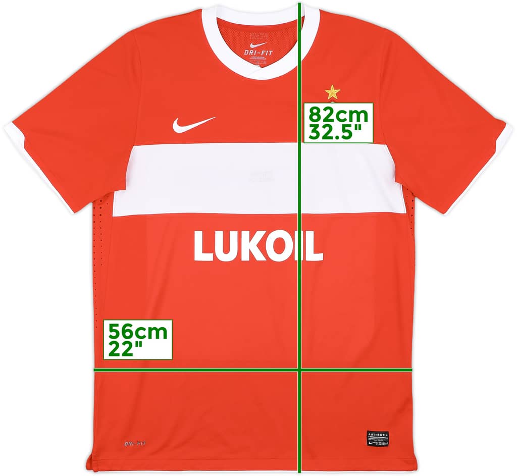 2010 Spartak Moscow Player Issue Cup Home Shirt - 9/10 - (XL)