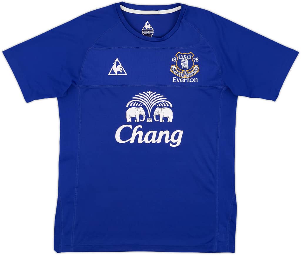 2010-11 Everton Home Shirt Baines #3 - 9/10 - (M)