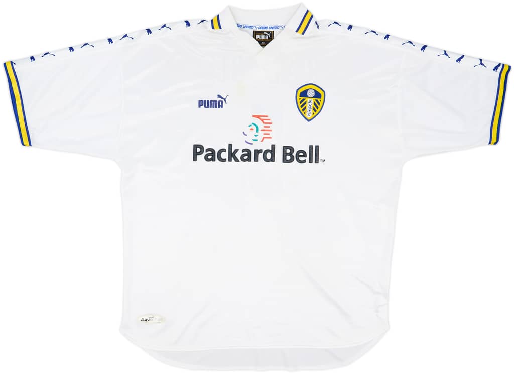 1998-00 Leeds United Home Shirt Radebe #5 - 7/10 - (XXL)