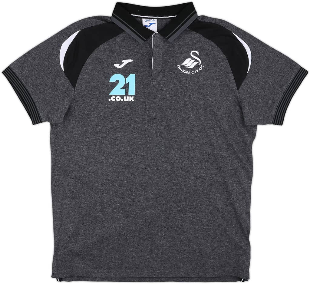 2018-19 Swansea Joma Polo Shirt - 8/10 - (L)