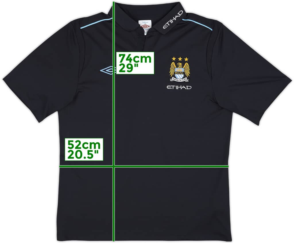 2011-12 Manchester City Umbro Polo Shirt - 9/10 - (L)
