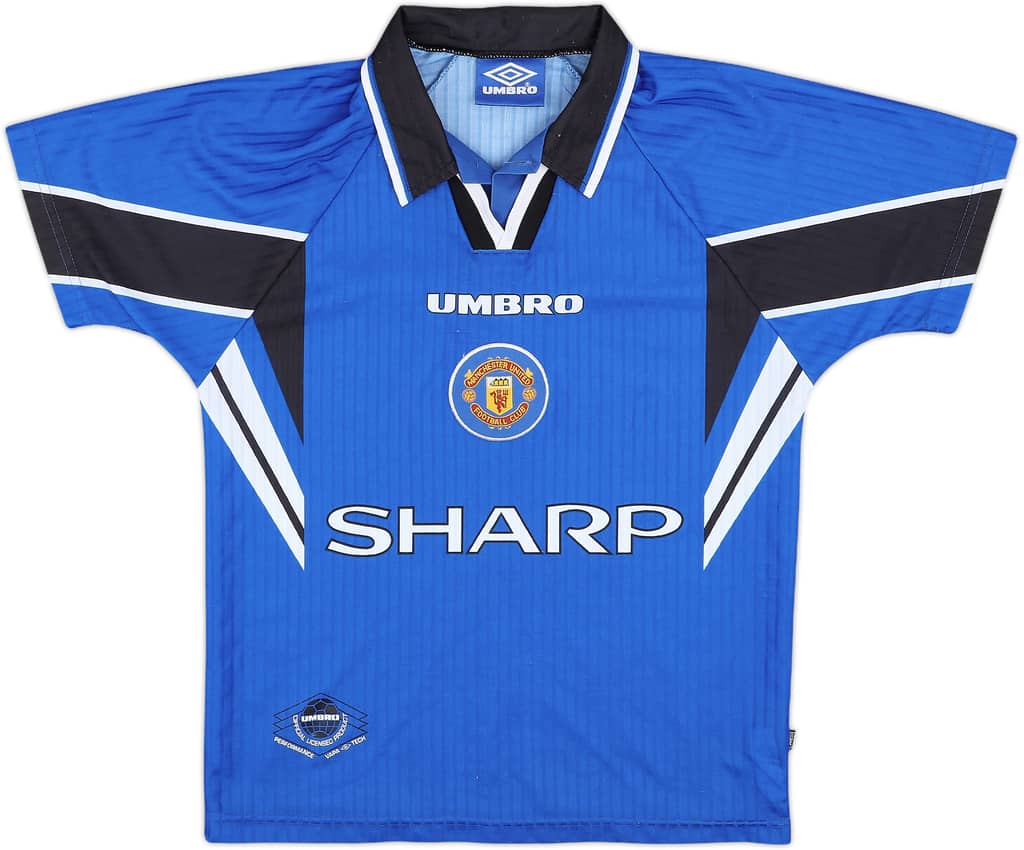 1996-98 Manchester United Third Shirt - 7/10 - (L.Boys)