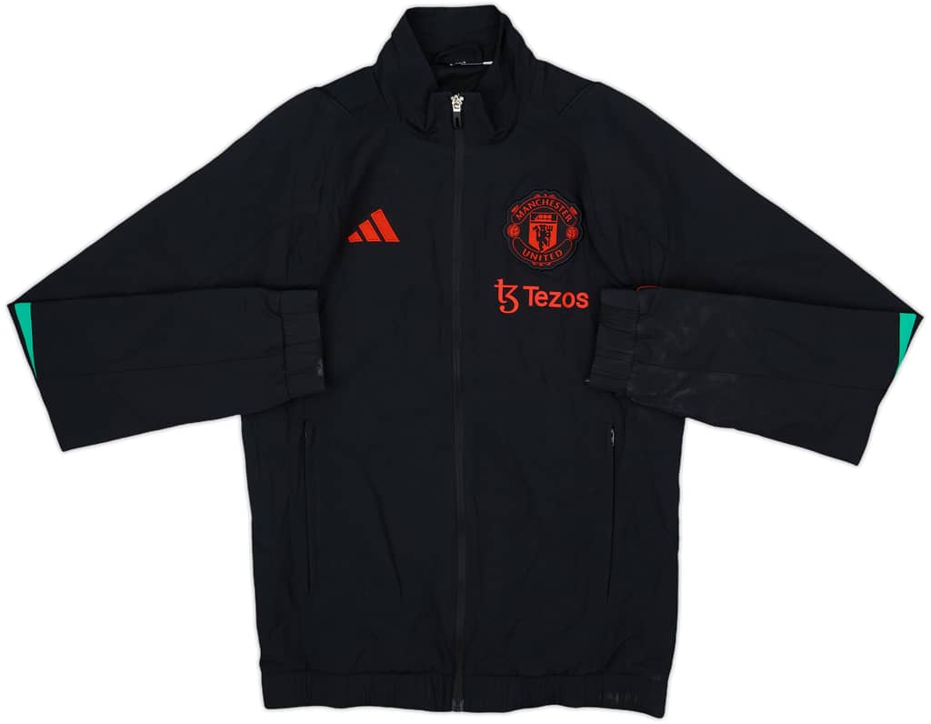 2023-24 Manchester United adidas Hooded Rain Jacket - 8/10 - (XS)