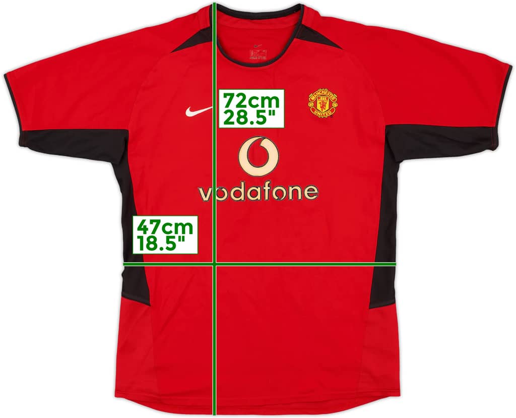 2002-04 Manchester United Home Shirt - 7/10 - (XL.Boys)