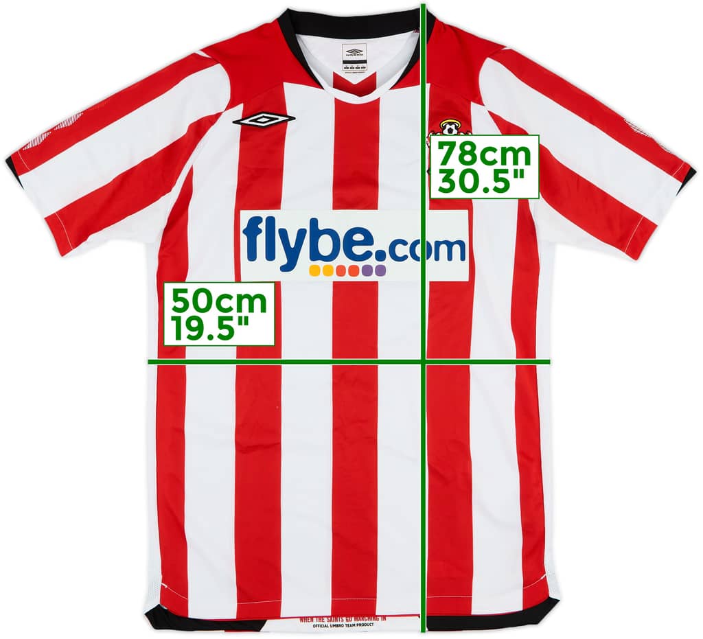 2008-10 Southampton Home Shirt - 8/10 - (M)