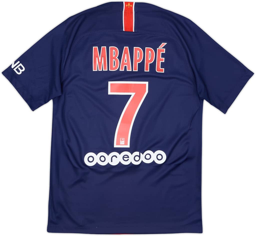 2018-19 Paris Saint-Germain Home Shirt Mbappe #7 - 8/10 - (S)