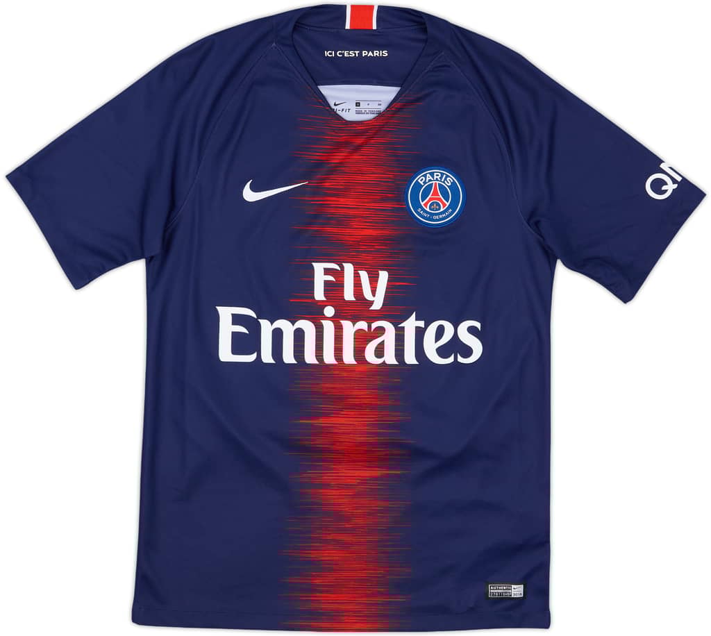 2018-19 Paris Saint-Germain Home Shirt Mbappe #7 - 8/10 - (S)
