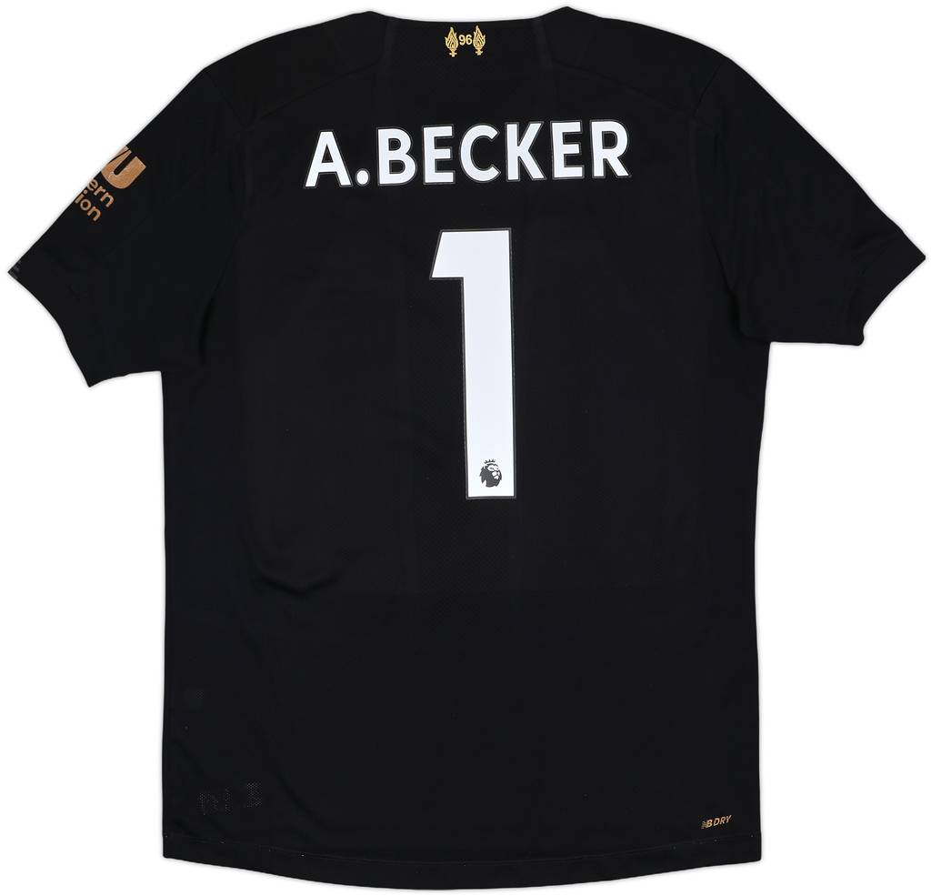 2019-20 Liverpool GK S/S Shirt A.Becker #1 - 4/10 - (M)