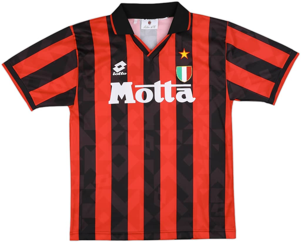1993-94 AC Milan Home Shirt - 8/10 - (M)
