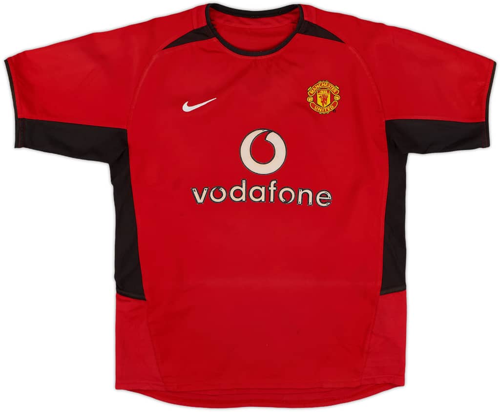 2002-04 Manchester United Home Shirt - 6/10 - (L.Boys)