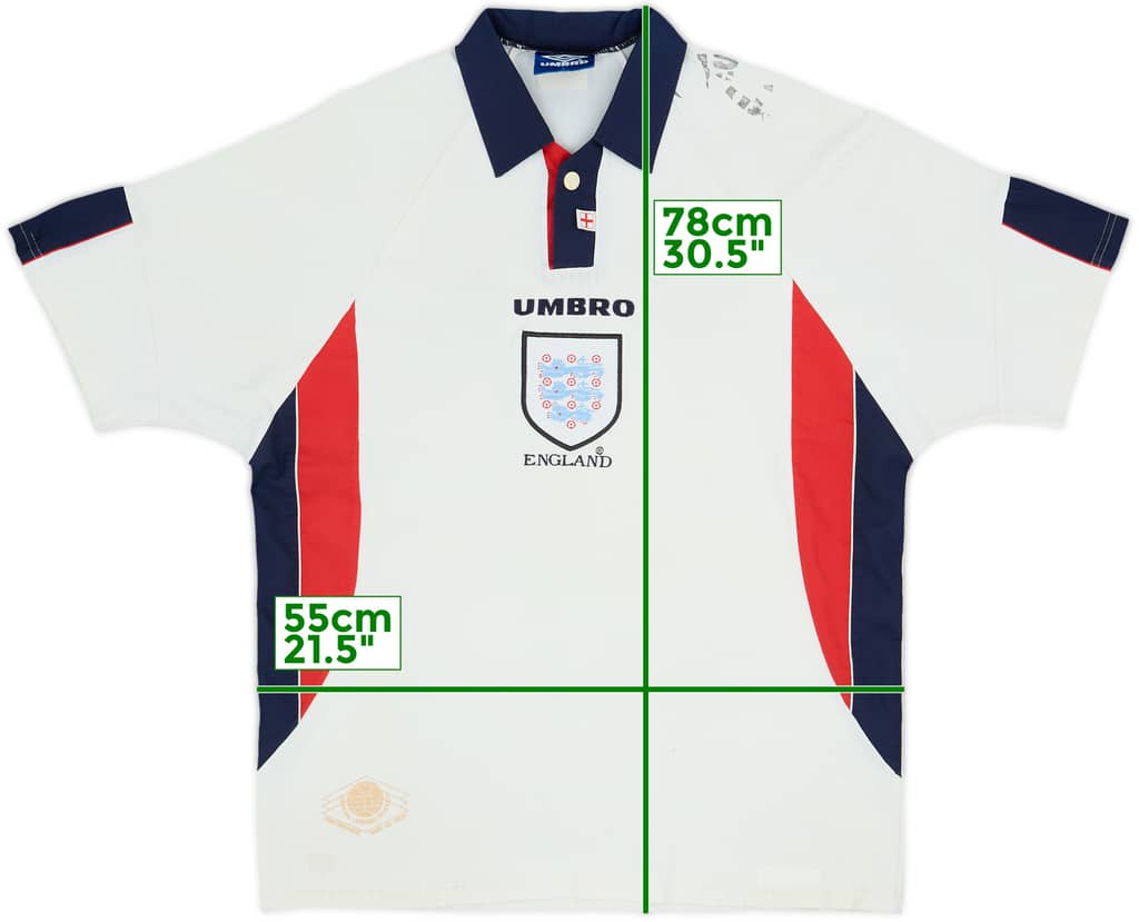 1997-99 England Home Shirt - 5/10 - (L)