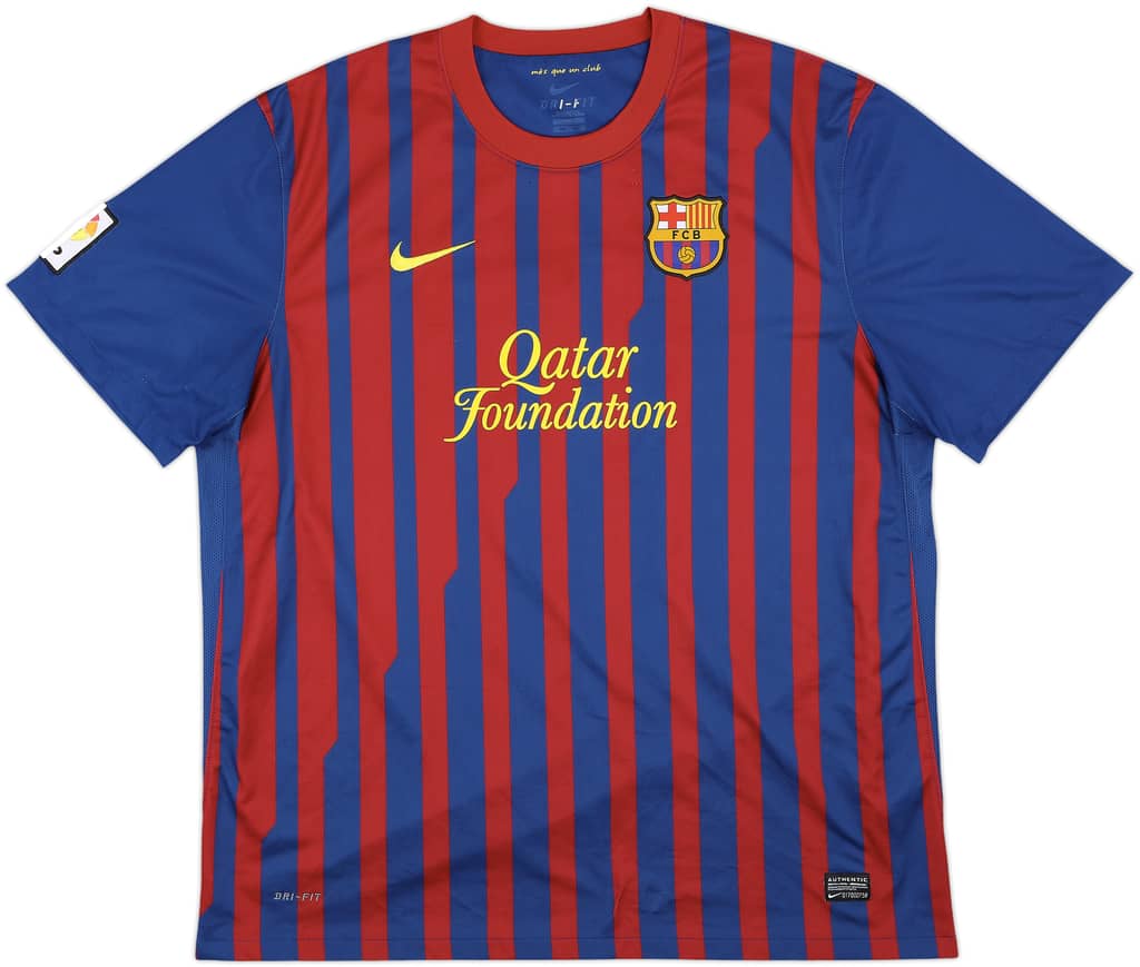 2011-12 Barcelona Home Shirt Puyol #5 - 7/10 - (XXL)