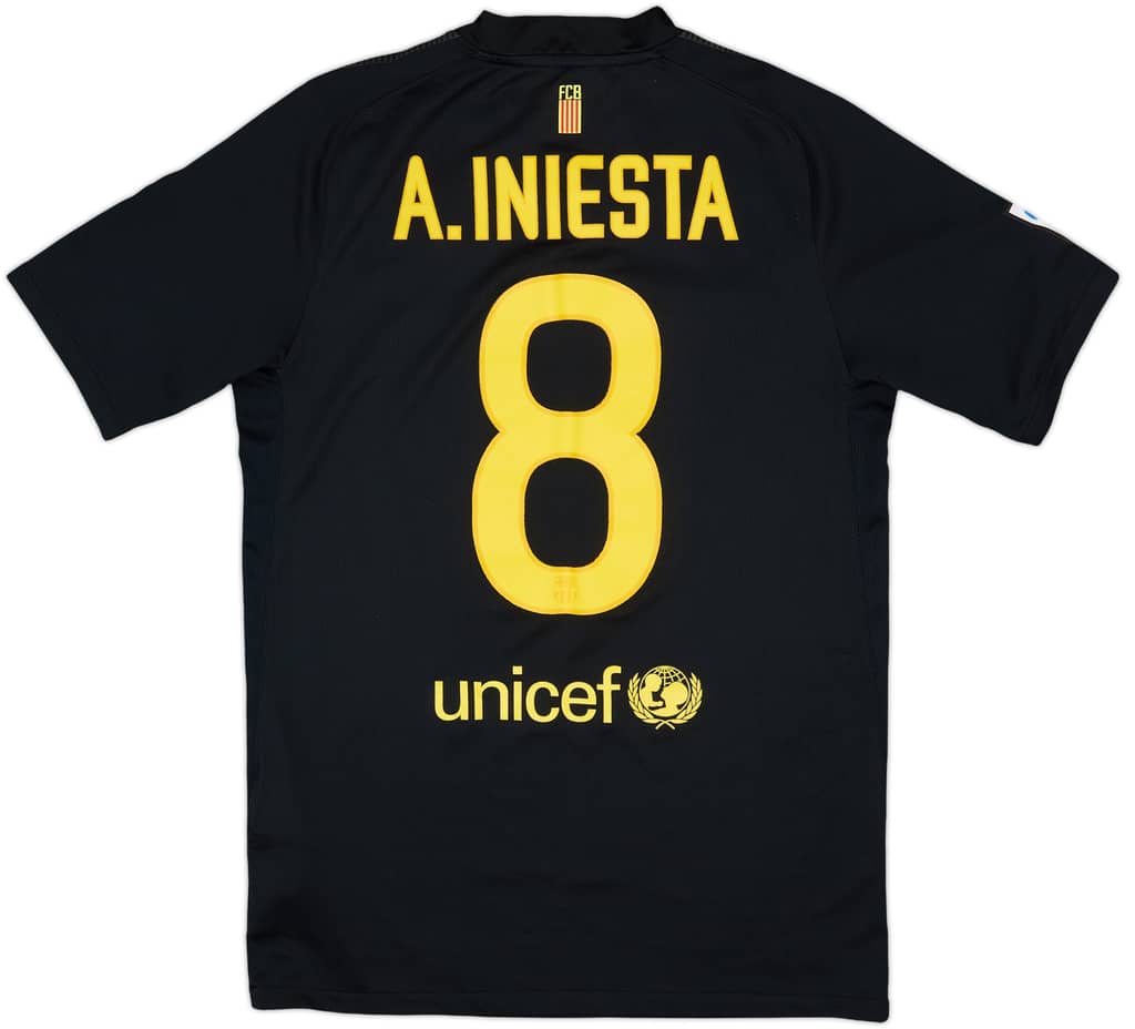 2011-12 Barcelona Away Shirt A.Iniesta #8 - 7/10 - (S)