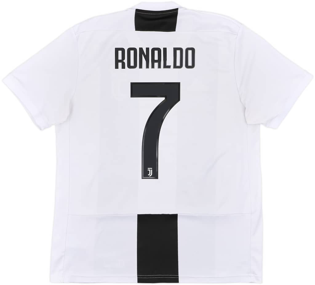 2018-19 Juventus Home Shirt Ronaldo #7 - 6/10 - (L)