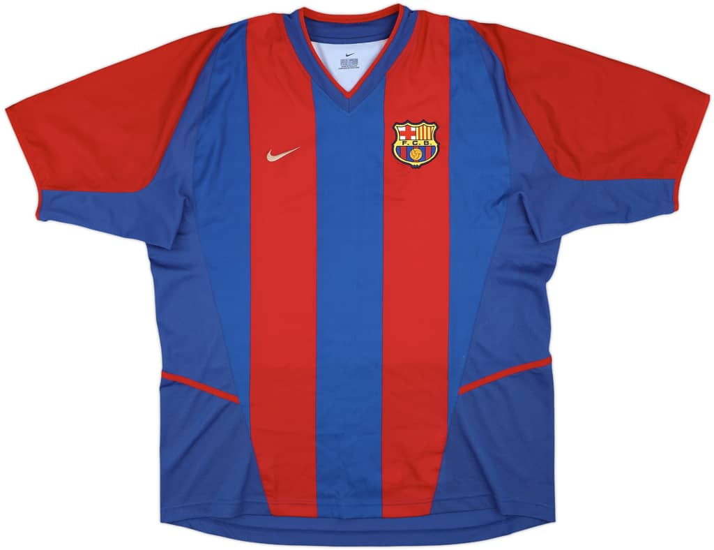 2002-03 Barcelona Home Shirt Xavi #6 - 9/10 - (XL)