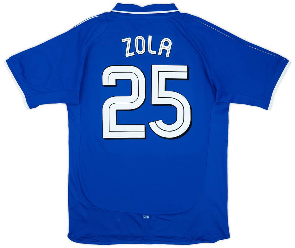 2001-03 Chelsea Home Shirt Zola #25 - 8/10 - (L)