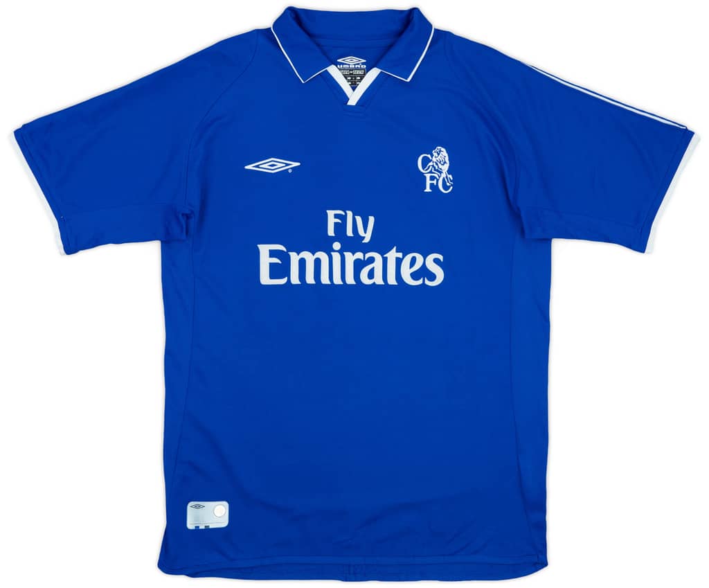 2001-03 Chelsea Home Shirt Zola #25 - 8/10 - (L)