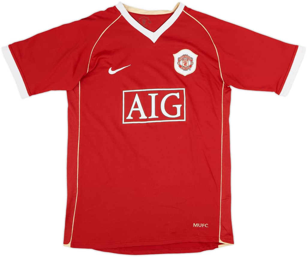 2006-07 Manchester United Home Shirt - 7/10 - (XL.Boys)