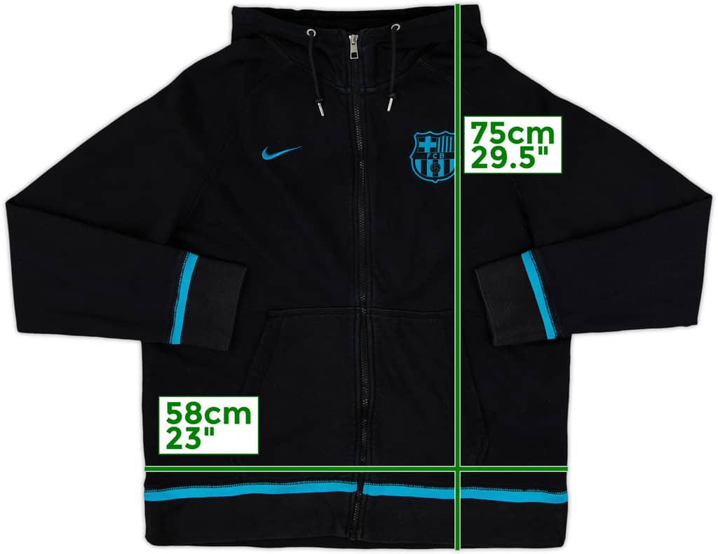 2015-16 Barcelona Nike Hooded Track Jacket - 8/10 - (XL)