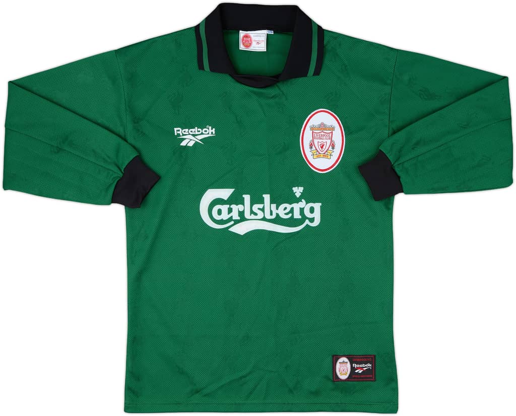 1996-97 Liverpool GK Shirt - 8/10 - (S)