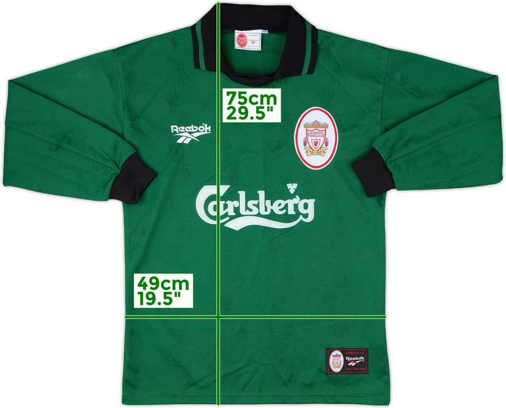 1996-97 Liverpool GK Shirt - 8/10 - (S)