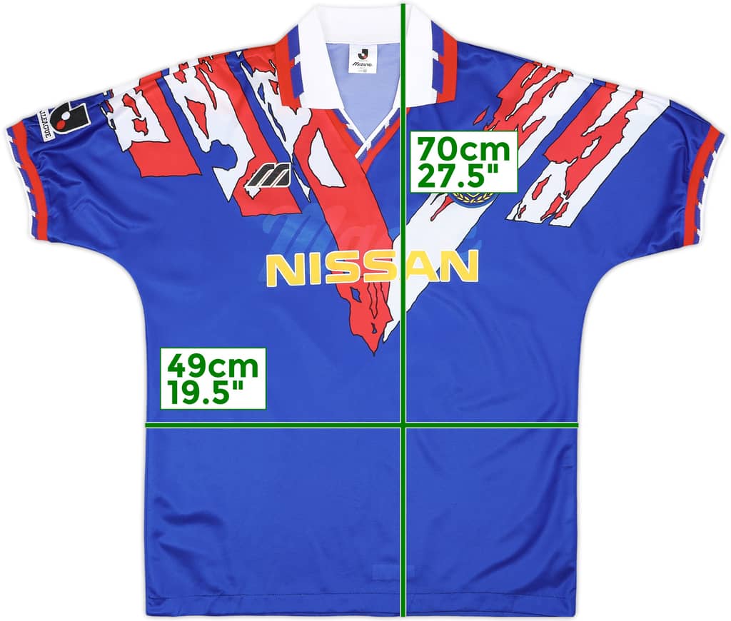 1993-94 Yokohama Marinos Home Shirt #8 - 5/10 - (XL)