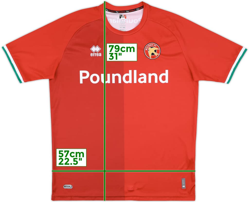 2023-24 Walsall Home Shirt - 9/10 - (4XL)