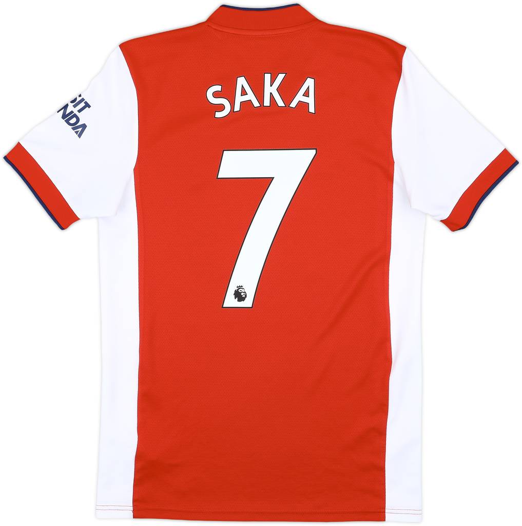 2021-22 Arsenal Home Shirt Saka #7 - 6/10 - (S)
