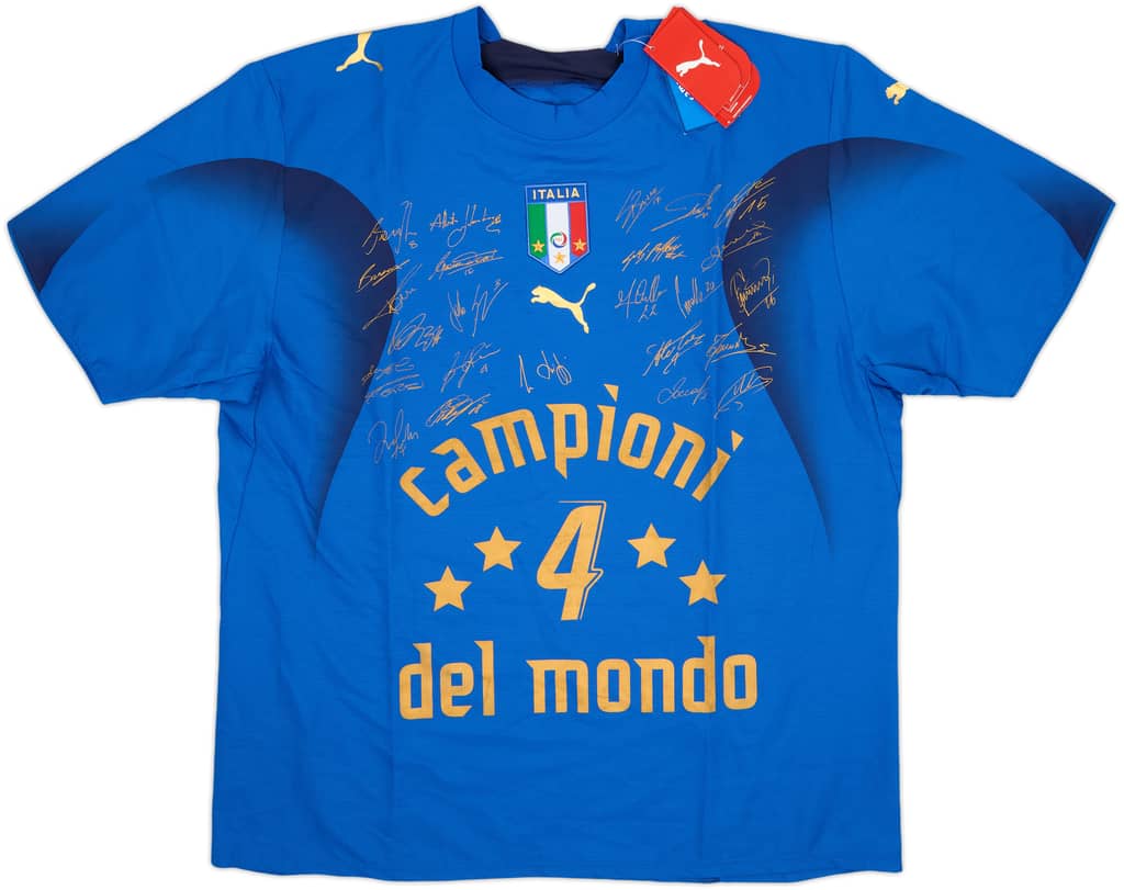 2006 Italy Campioni Del Mondo Signed Home Shirt (XL)
