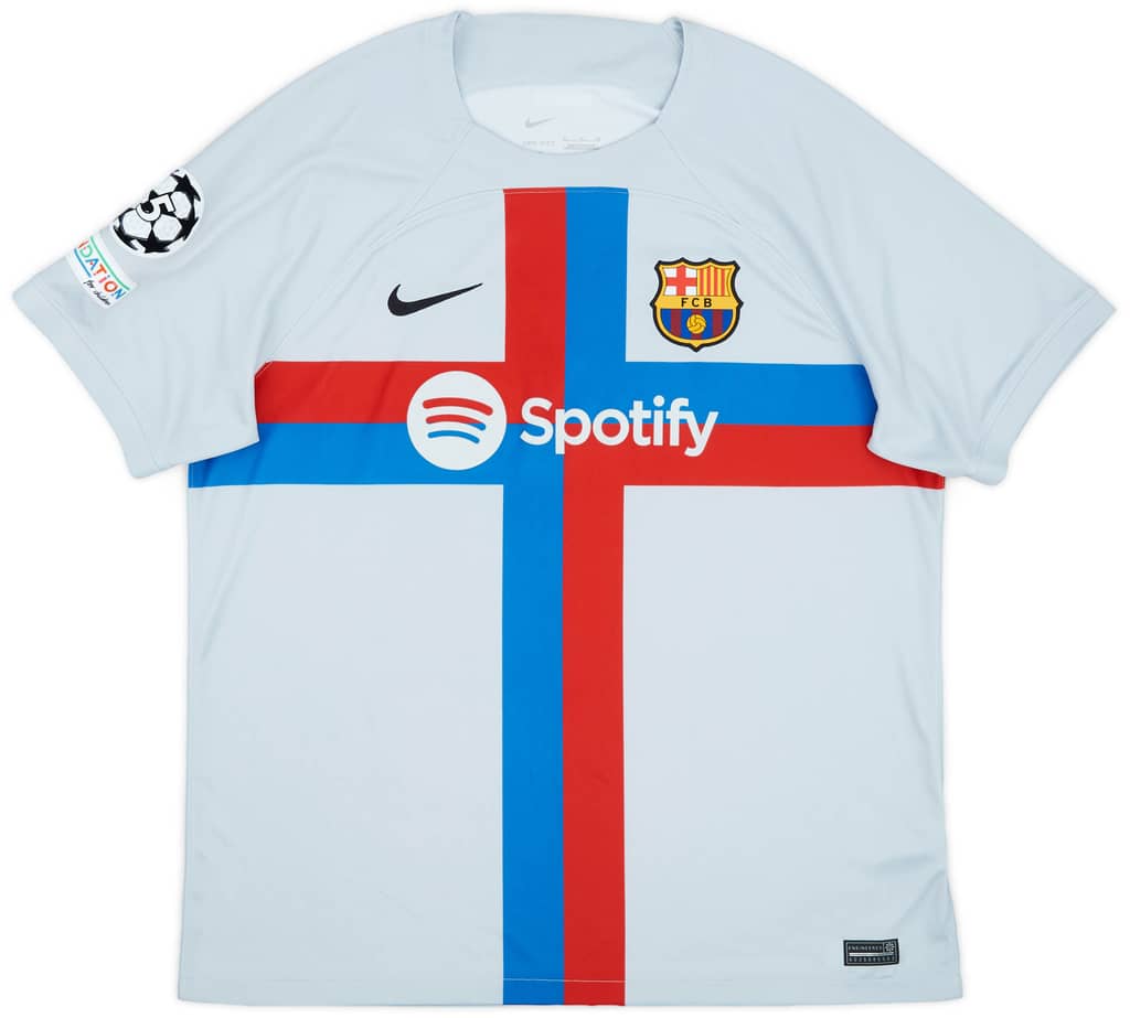 2022-23 Barcelona Third Shirt Lewandowski #9 - 10/10 - (XL)