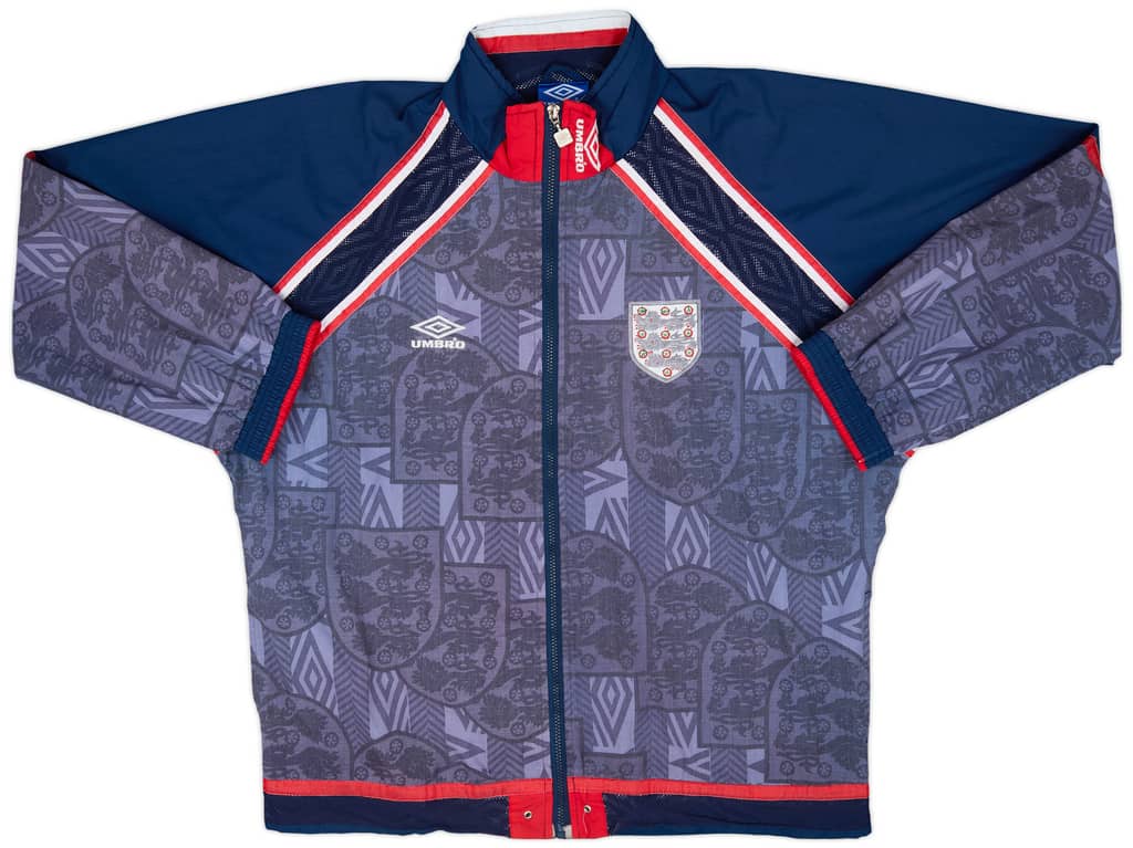 1994-96 England Umbro Track Jacket - 7/10 - (L)
