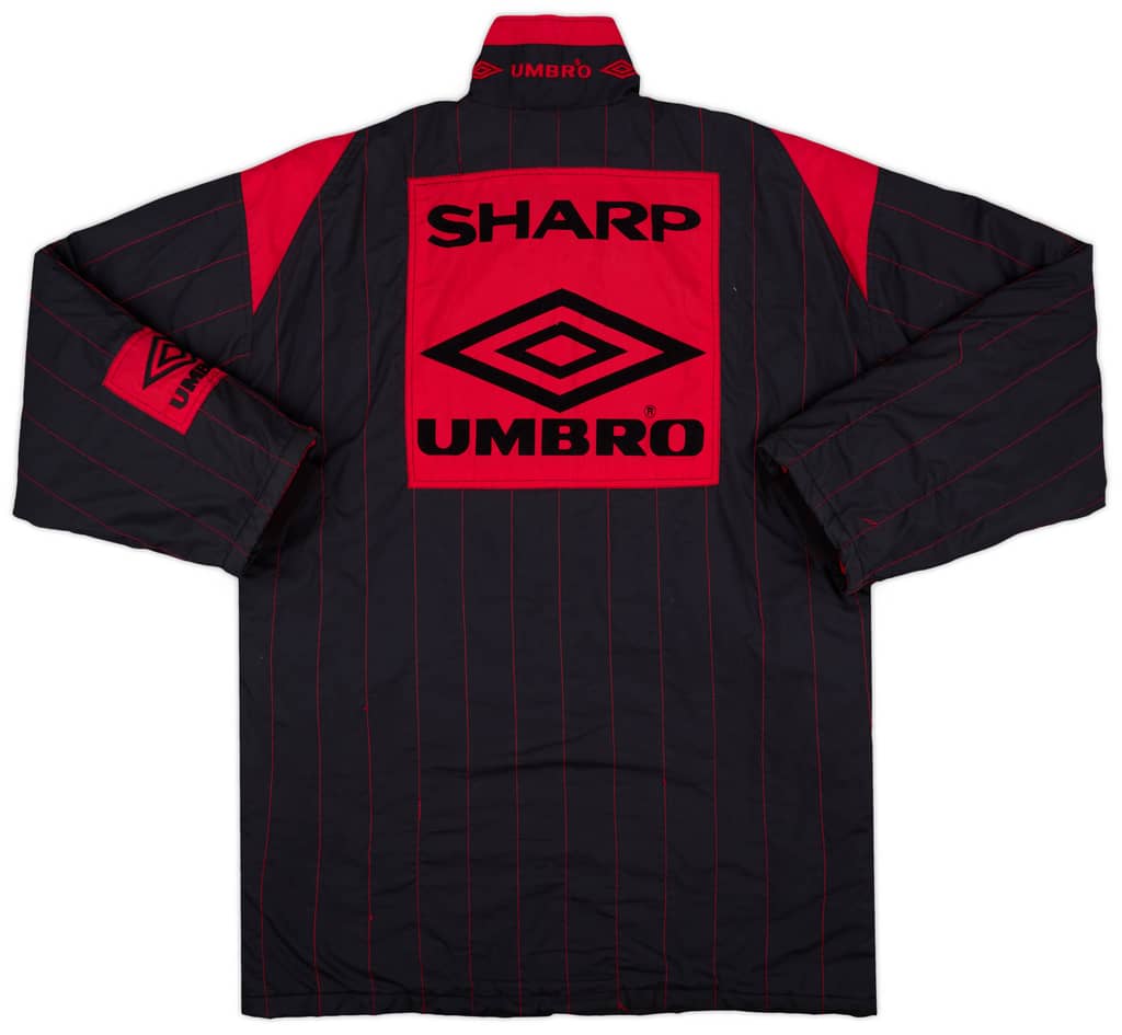 1992-93 Manchester United Umbro Padded Bench Coat - 8/10 - (XL)