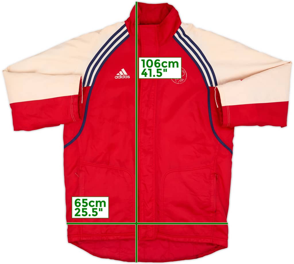 2000-01 Ajax adidas Padded Bench Coat - 6/10 - (L/XL)