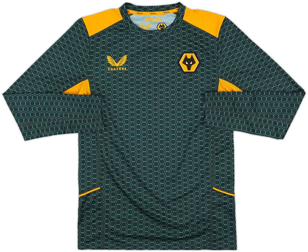 2021-22 Wolves Castore Training L/S Shirt - 10/10 - (S)