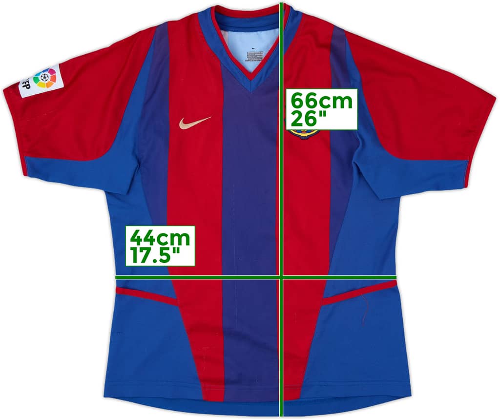 2002-03 Barcelona Home Shirt - 5/10 - (L.Boys)