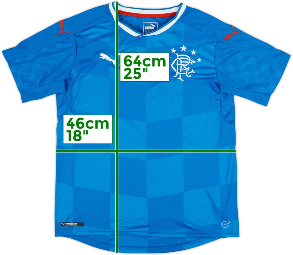2016-18 Rangers Home Shirt - 8/10 - (XL.Boys)