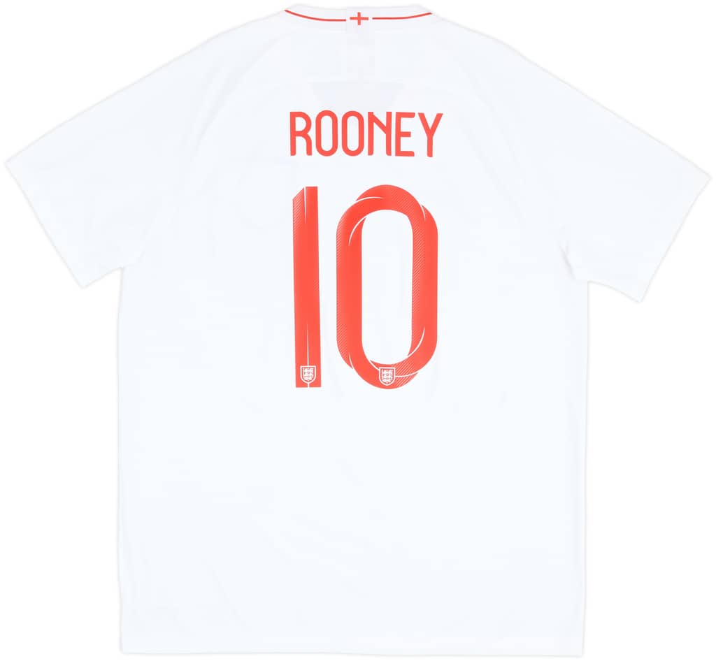 2018-19 England Home Shirt Rooney #10