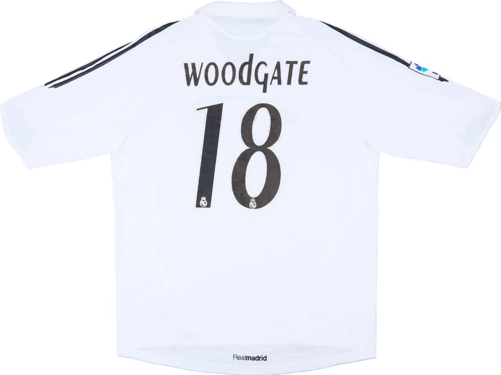 2005-06 Real Madrid Home Shirt Woodgate #18 - 7/10 - (XL)