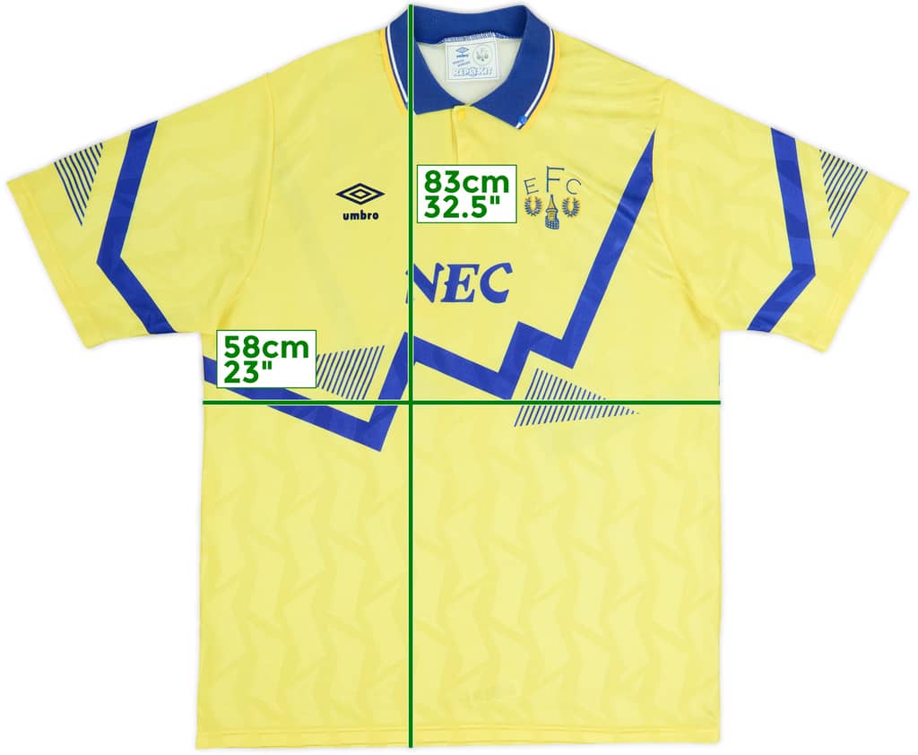 1990-92 Everton Away Shirt - 8/10 - (M)
