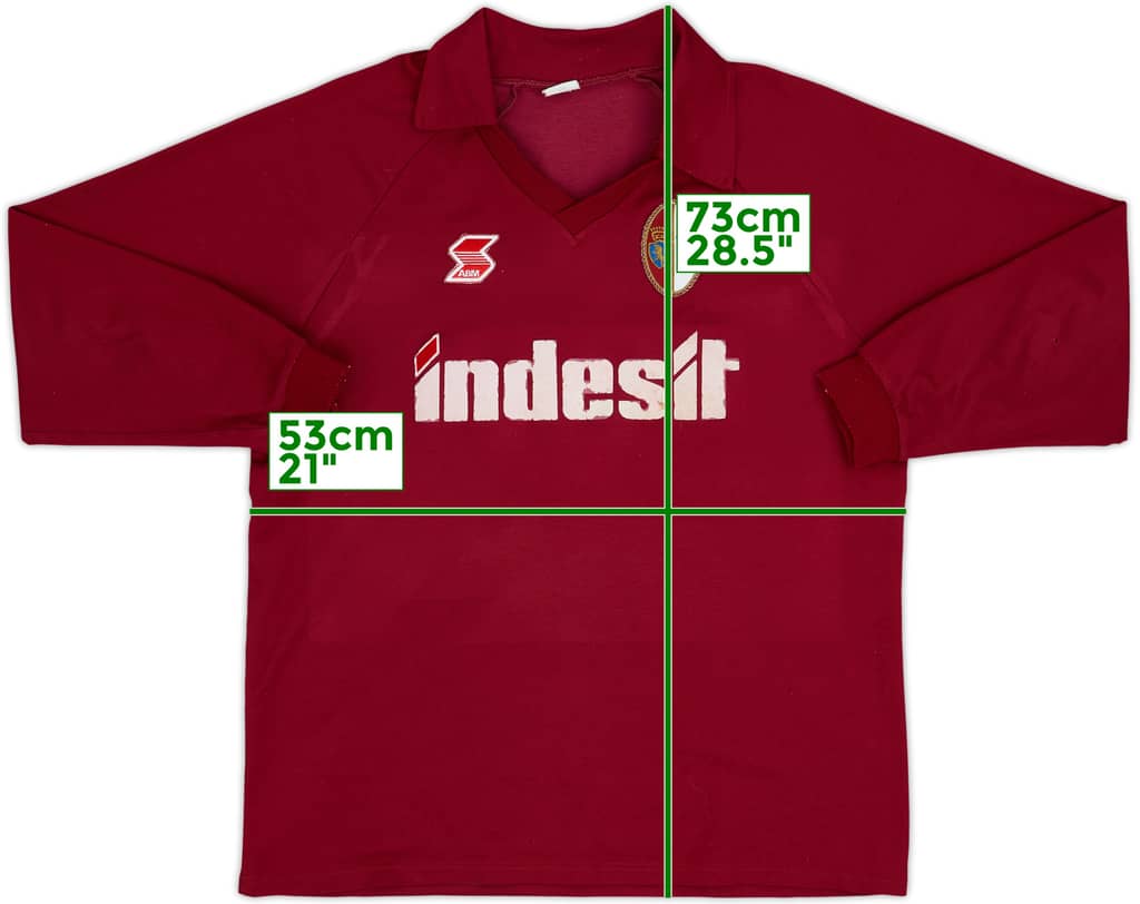 1990-91 Torino Home L/S Shirt - 5/10 - (L)