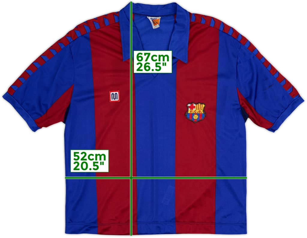 1984-89 Barcelona Home Shirt - 4/10 - (XL)