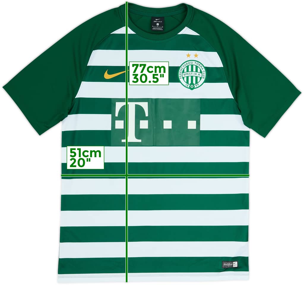 2017-18 Ferencvaros Home Shirt - 6/10 - (M)