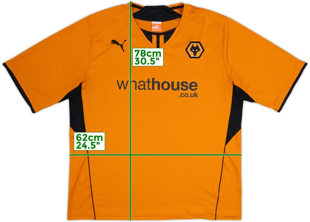 2013-14 Wolves Home Shirt - 9/10 - (XXL)