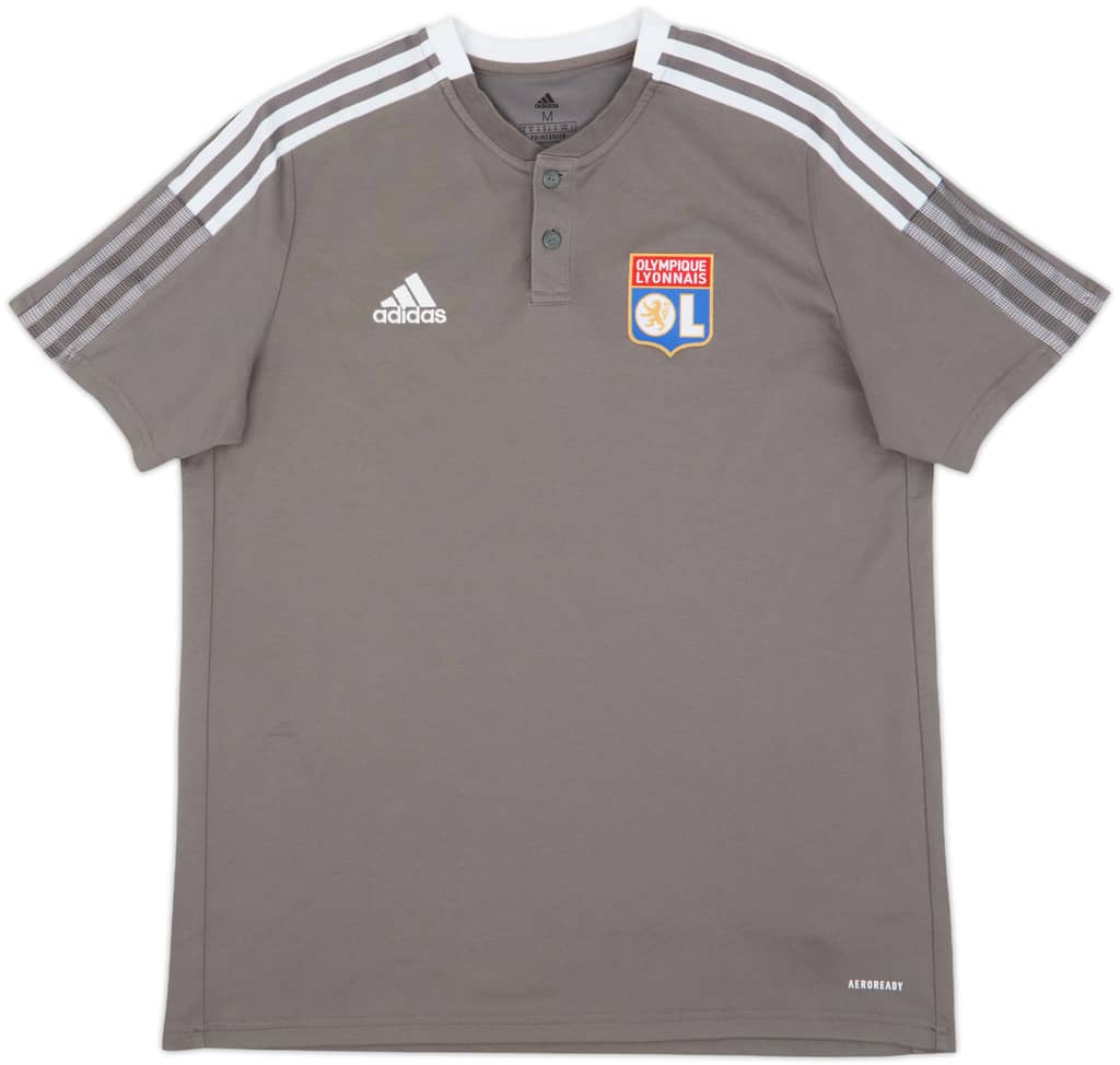 2021-22 Lyon adidas Polo Shirt - 7/10 - (M)