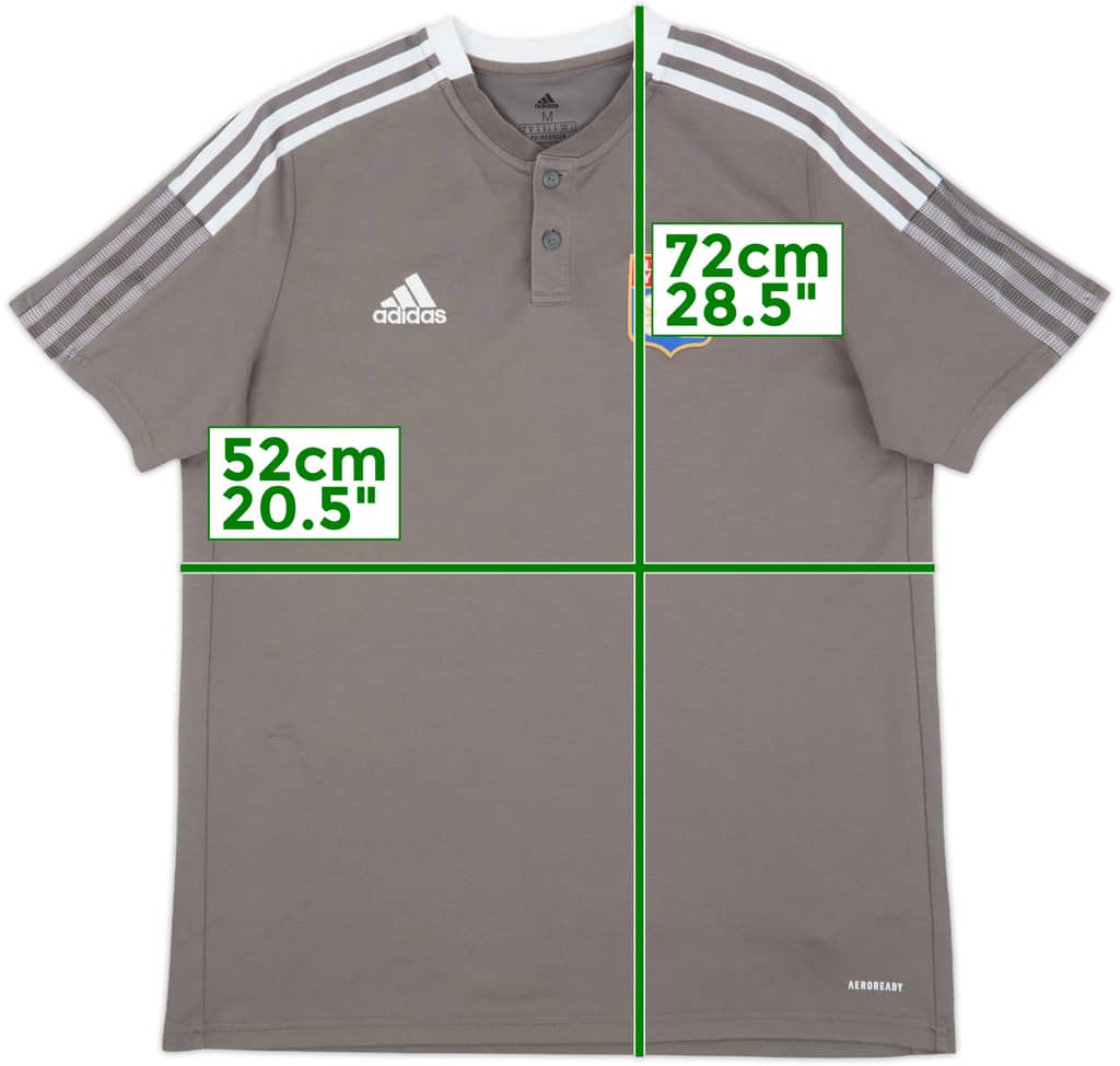 2021-22 Lyon adidas Polo Shirt - 7/10 - (M)